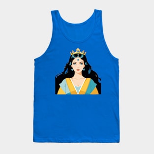 Young Queen with an Optimistic Expression Tank Top